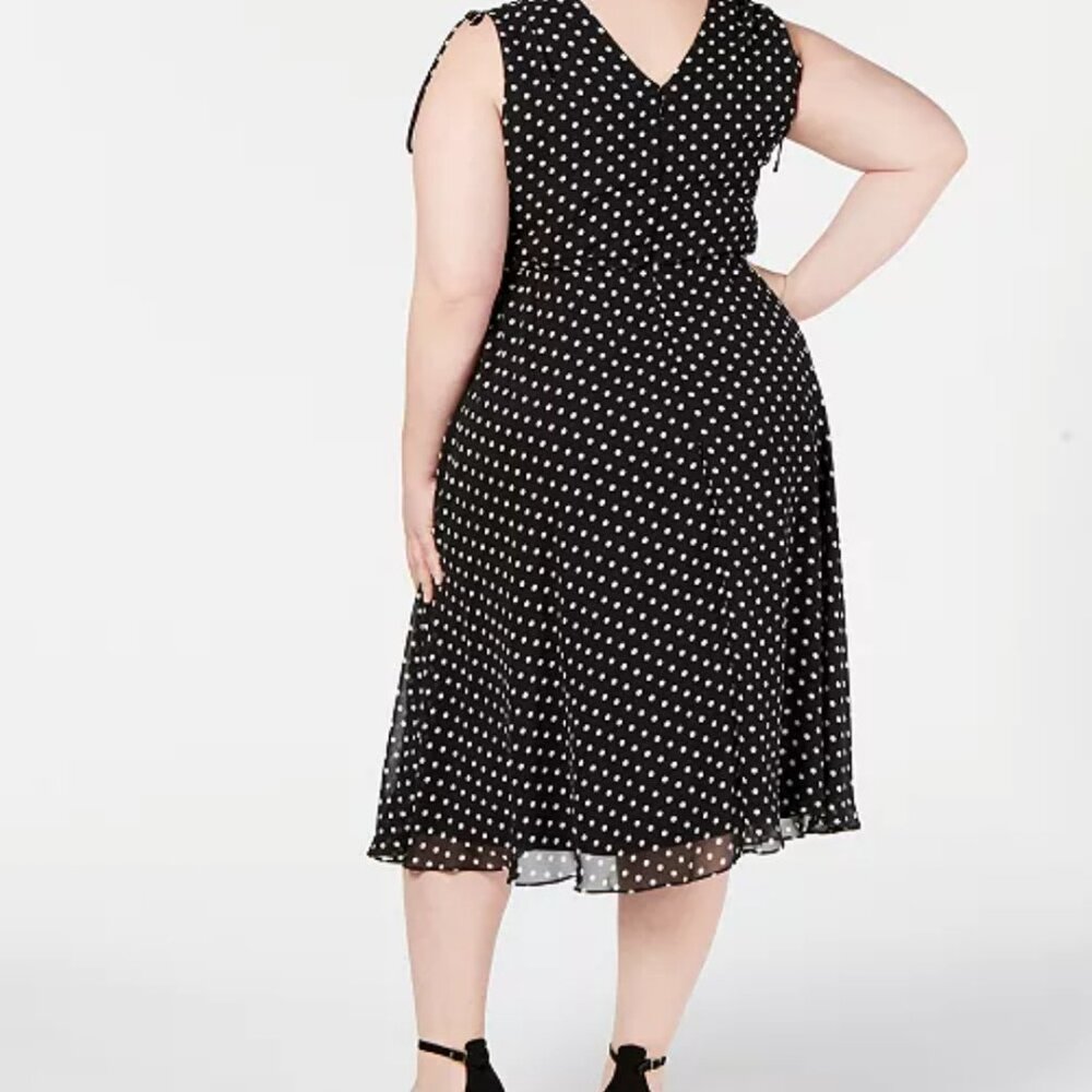 Black and white polka dot dress - Picture 2 of 13